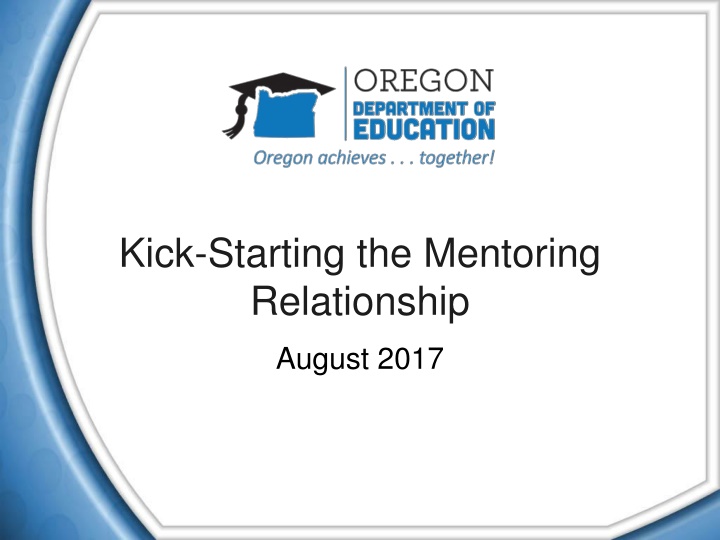 kick starting the mentoring relationship