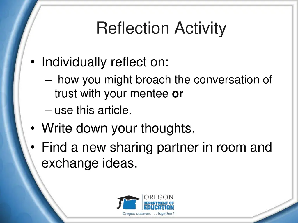 reflection activity