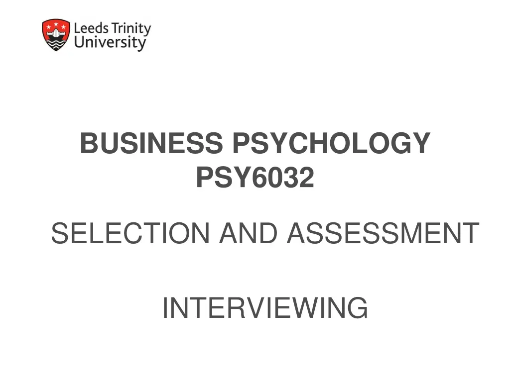business psychology psy6032