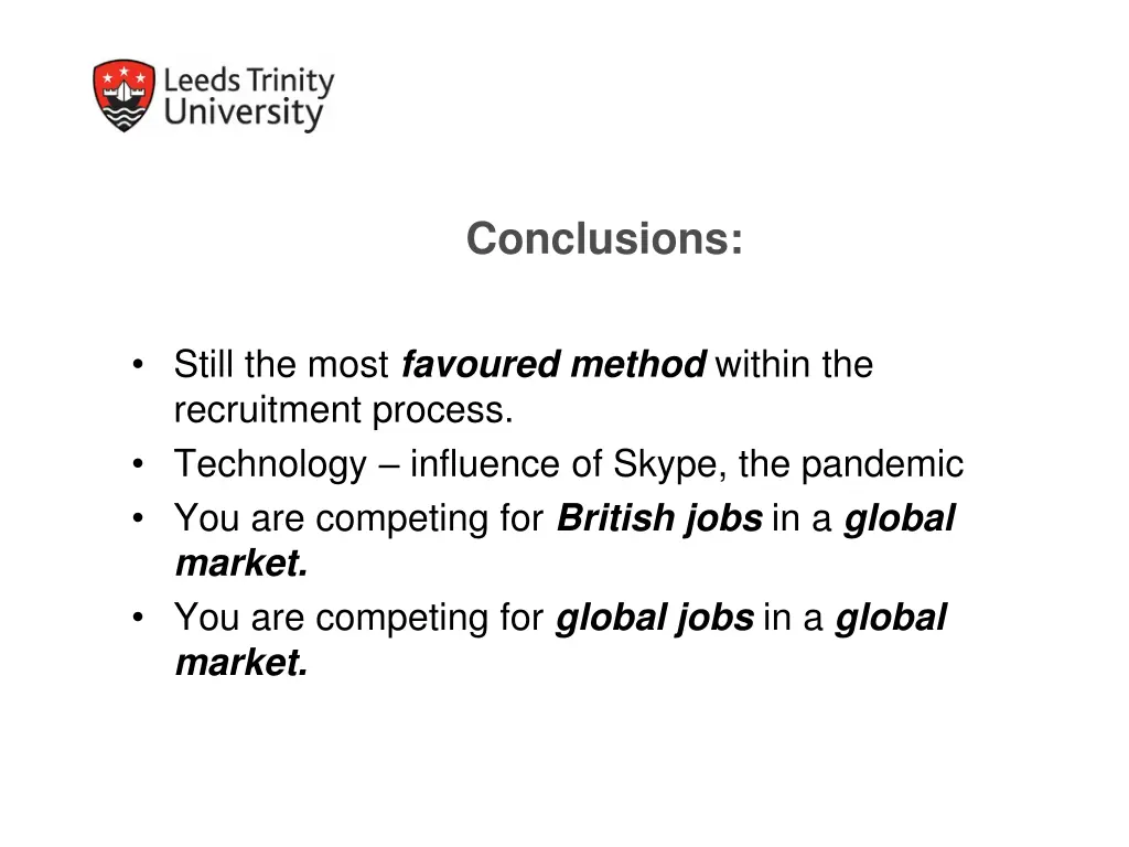 conclusions