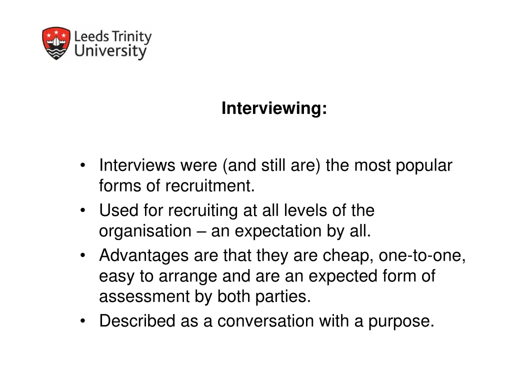 interviewing