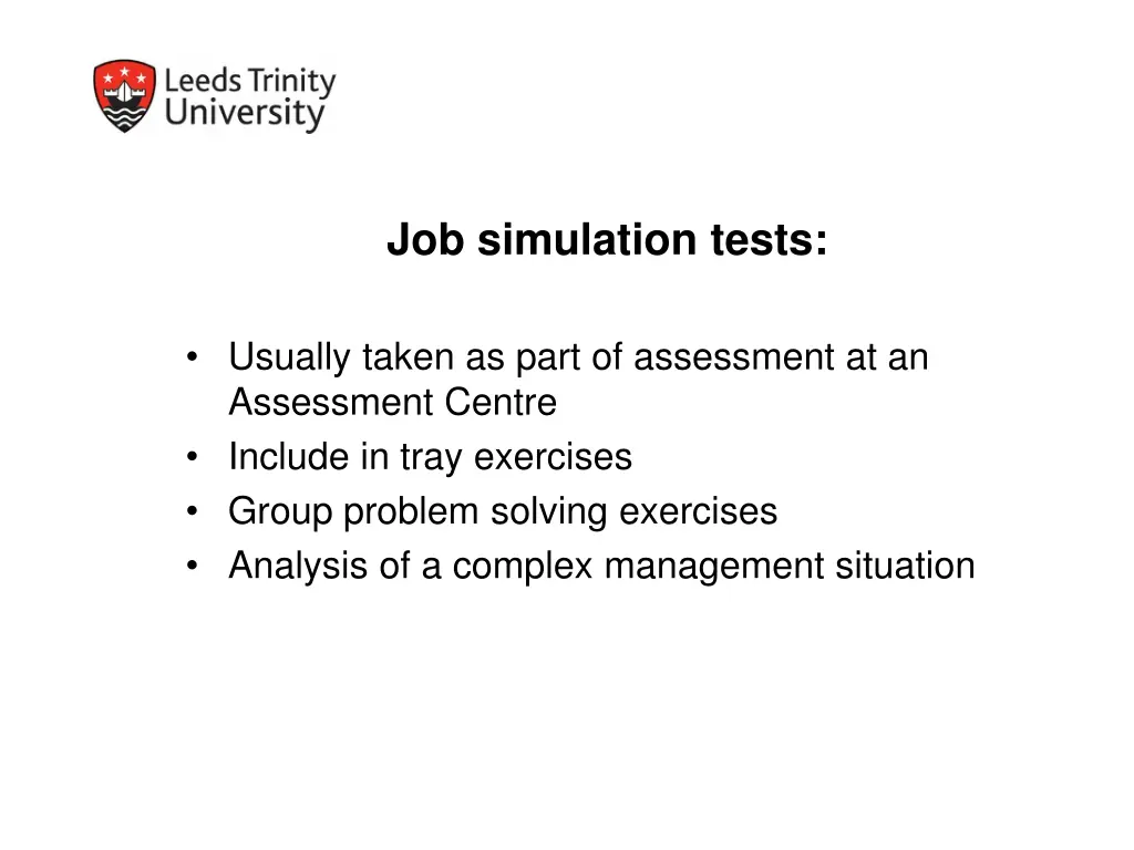 job simulation tests