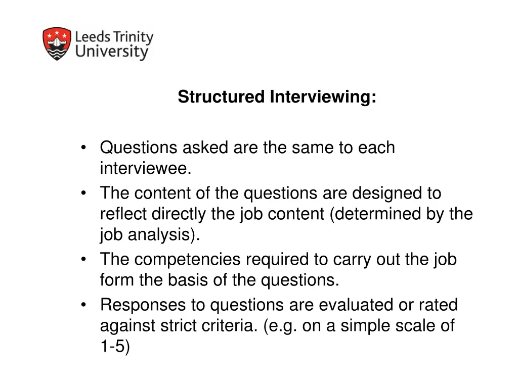 structured interviewing