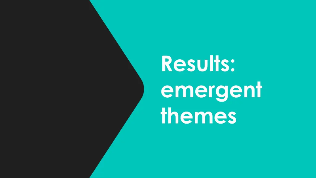 results emergent themes