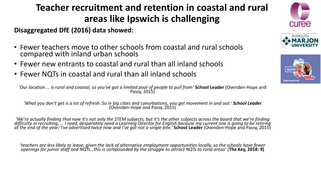 teacher recruitment and retention in coastal