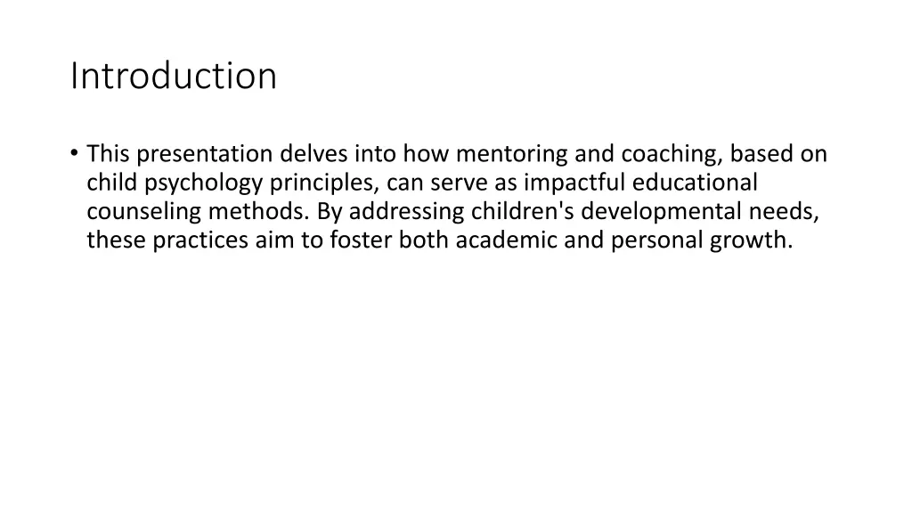 introduction