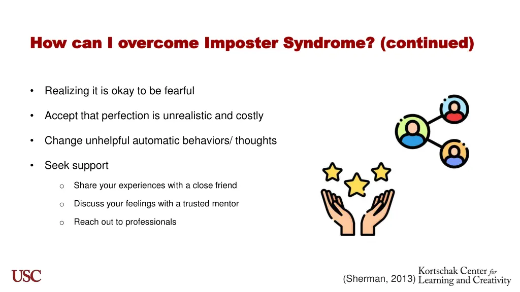 how can i overcome imposter syndrome continued