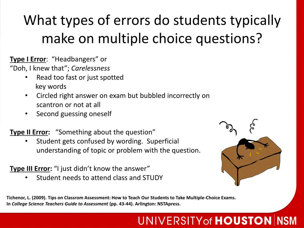 what types of errors do students typically make