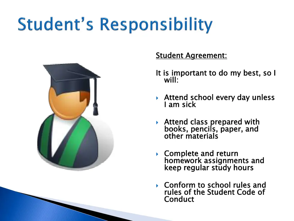 student agreement