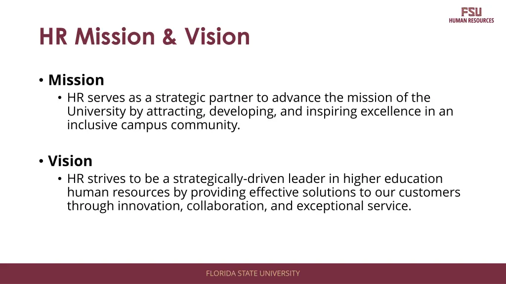 hr mission vision