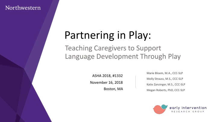 partnering in play teaching caregivers to support