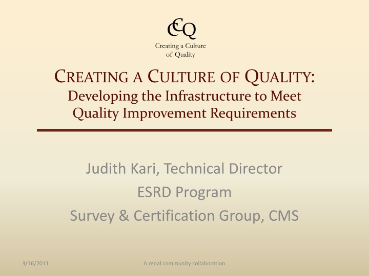 cc q creating a culture of quality
