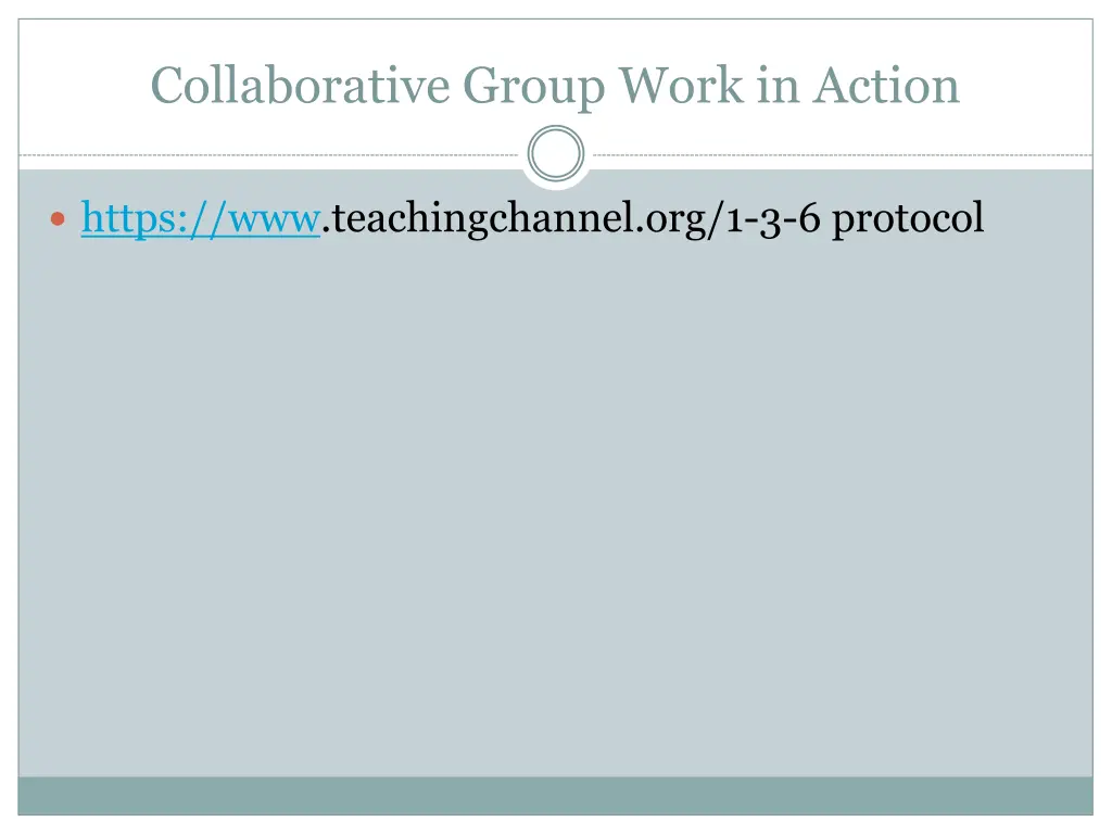 collaborative group work in action