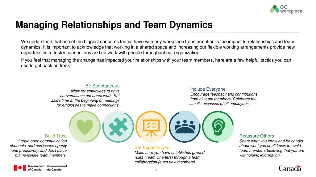 managing relationships and team dynamics