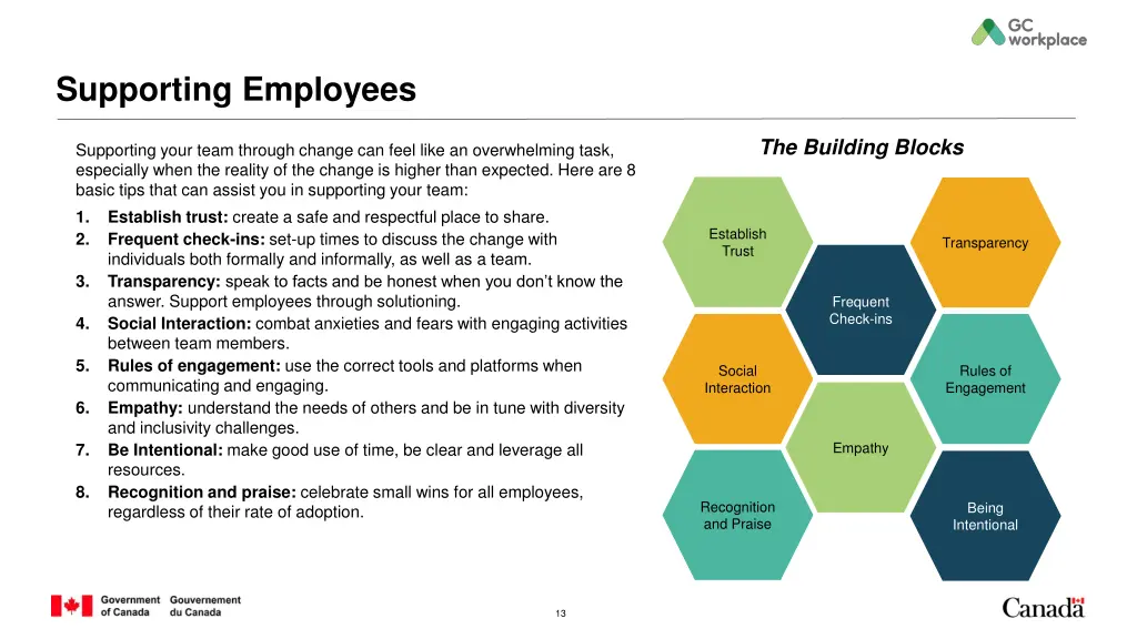 supporting employees