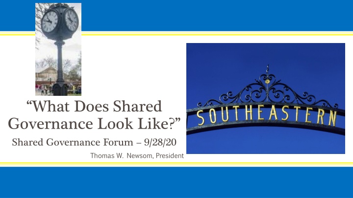 what does shared governance look like shared