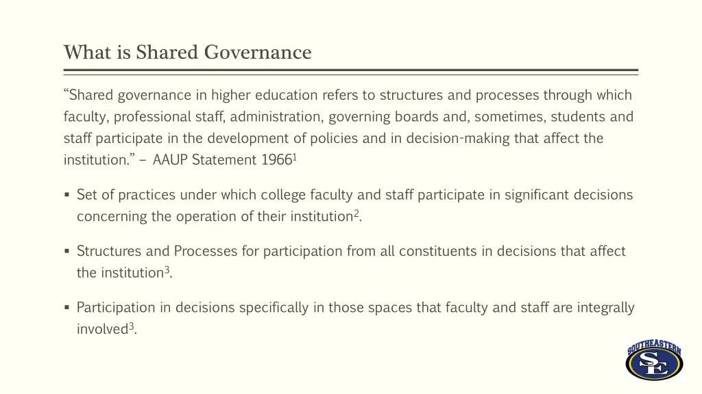 what is shared governance
