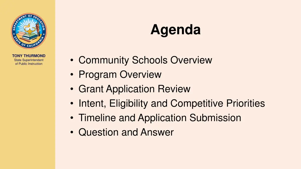 agenda