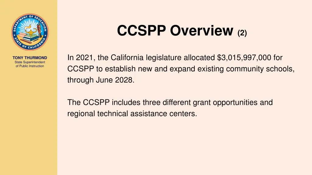 ccspp overview 2