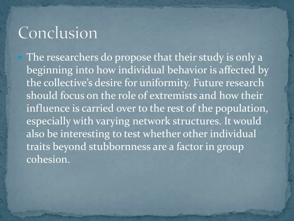 conclusion
