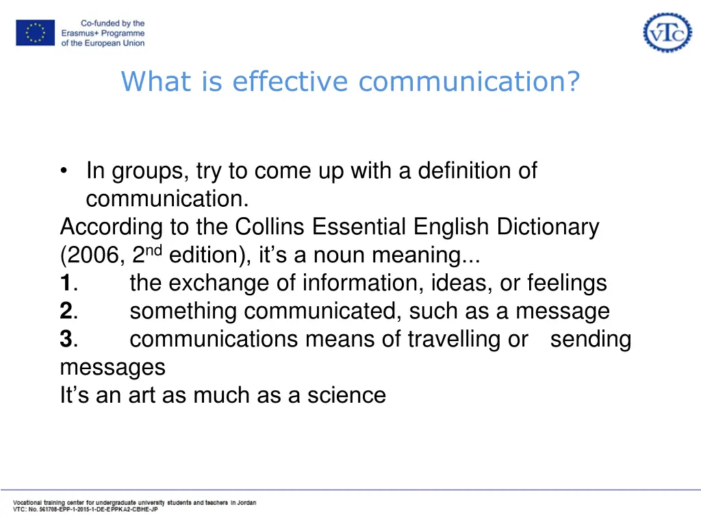 what is effective communication 1