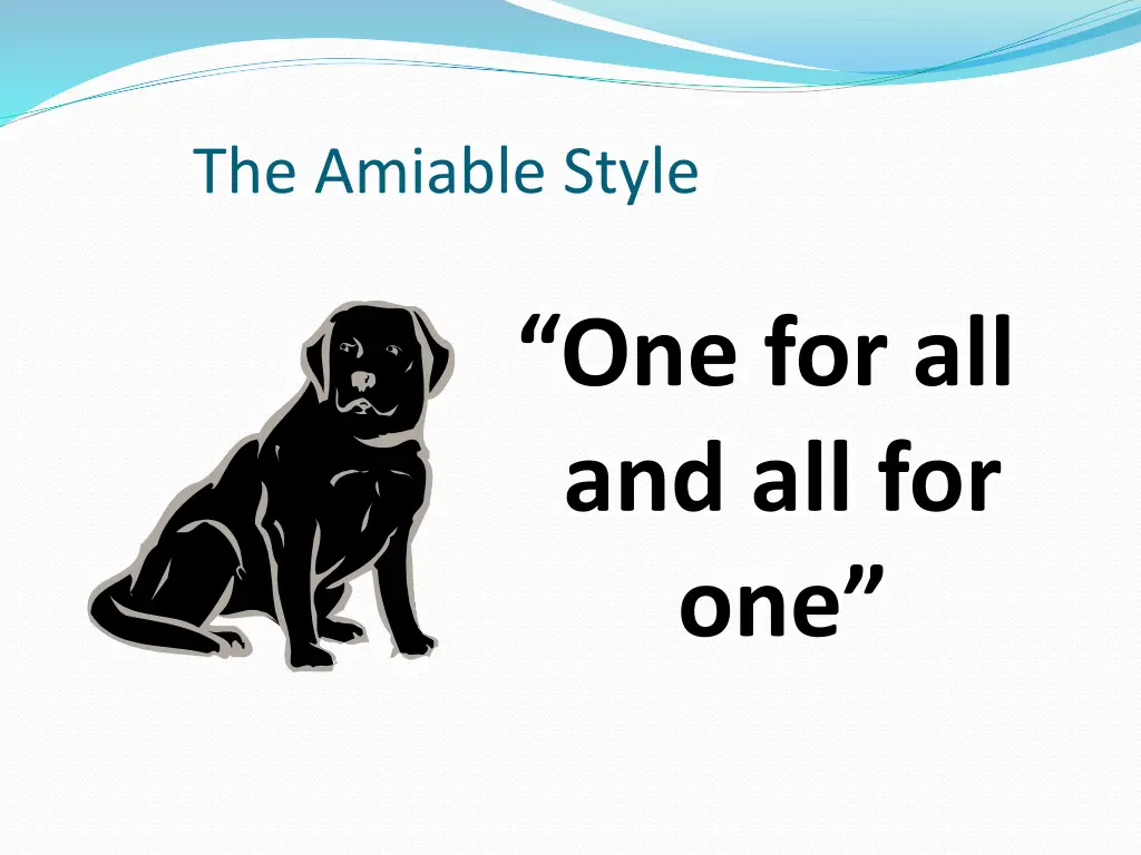 the amiable style