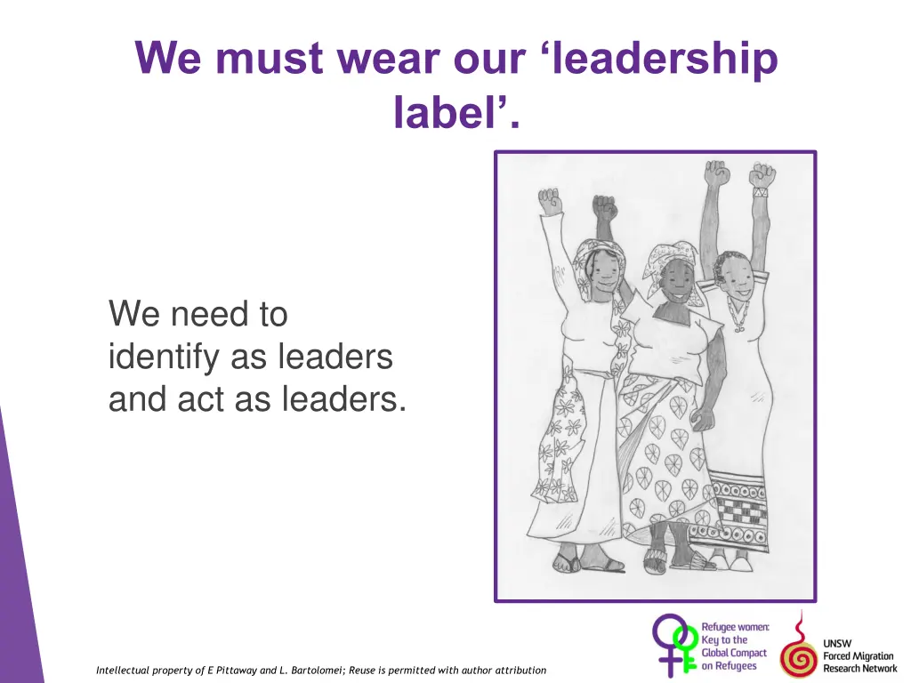 we must wear our leadership label
