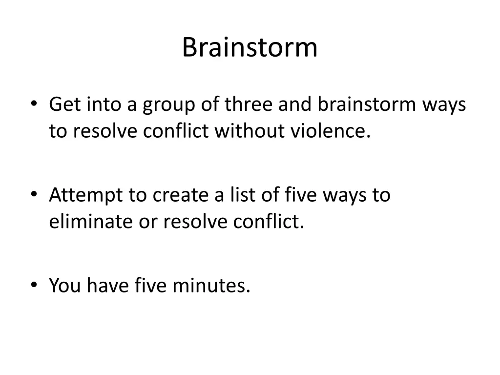 brainstorm