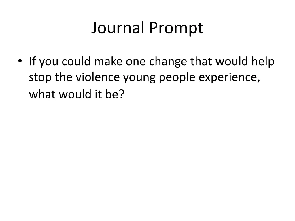 journal prompt