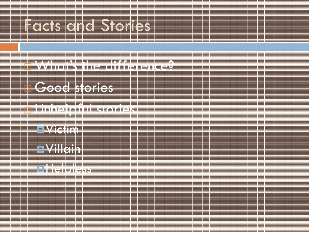facts and stories