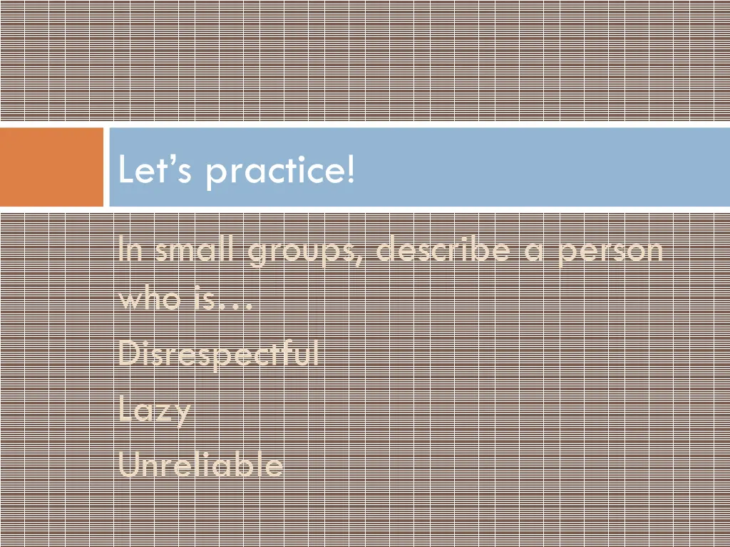 let s practice