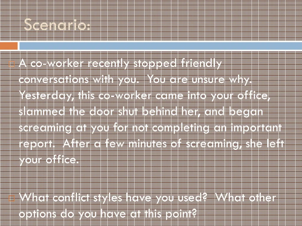 scenario