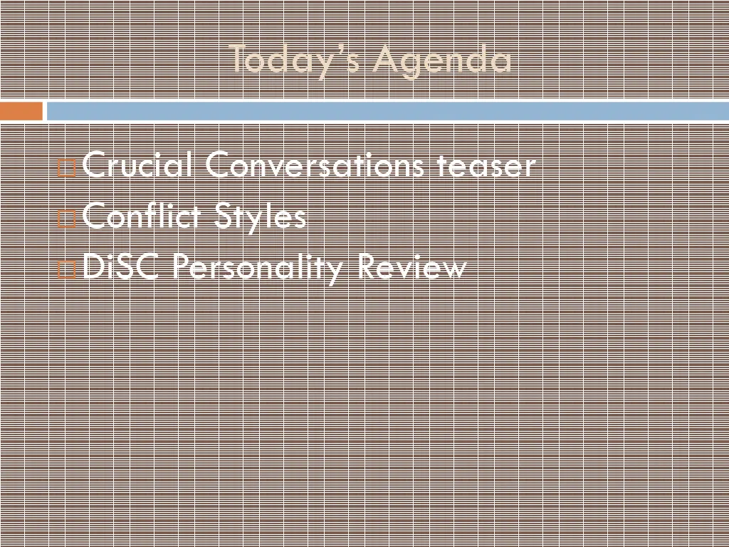 today s agenda