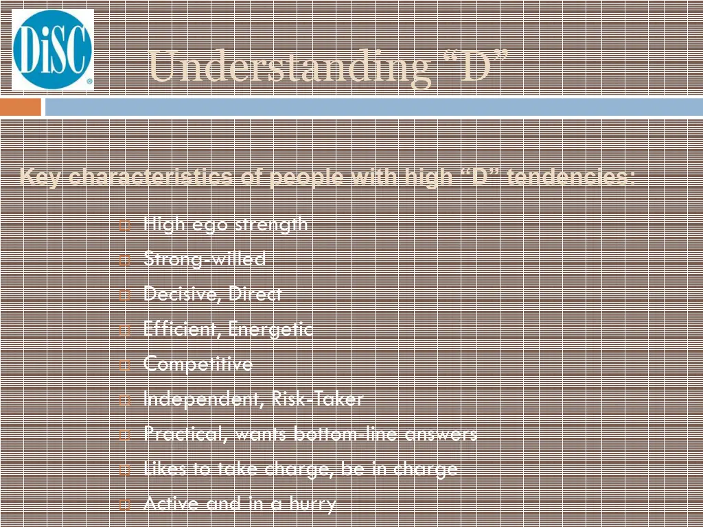 understanding d