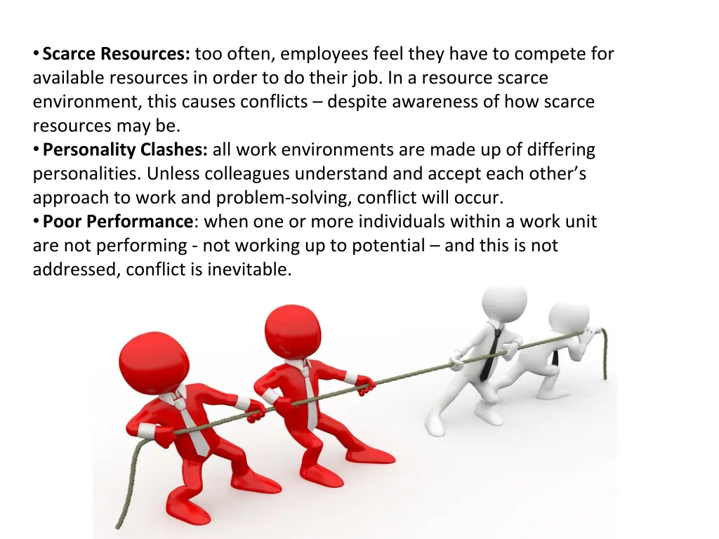 scarce resources too often employees feel they