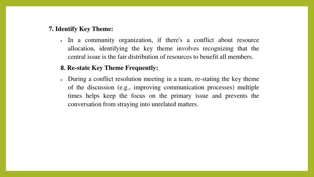 7 identify key theme