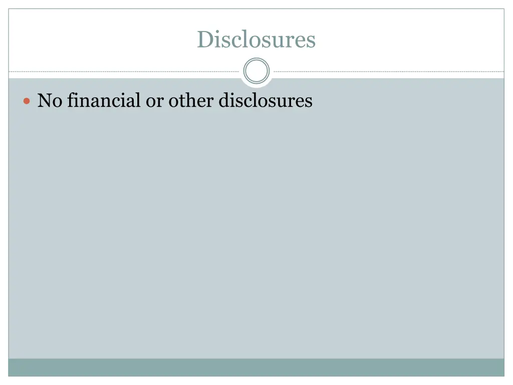 disclosures