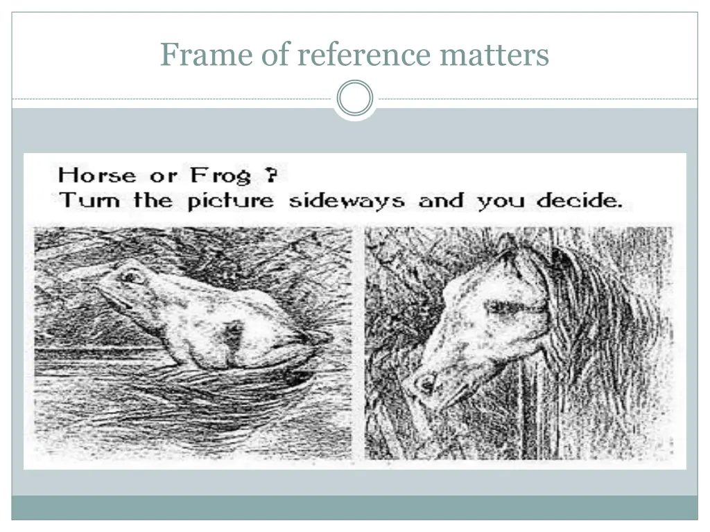 frame of reference matters