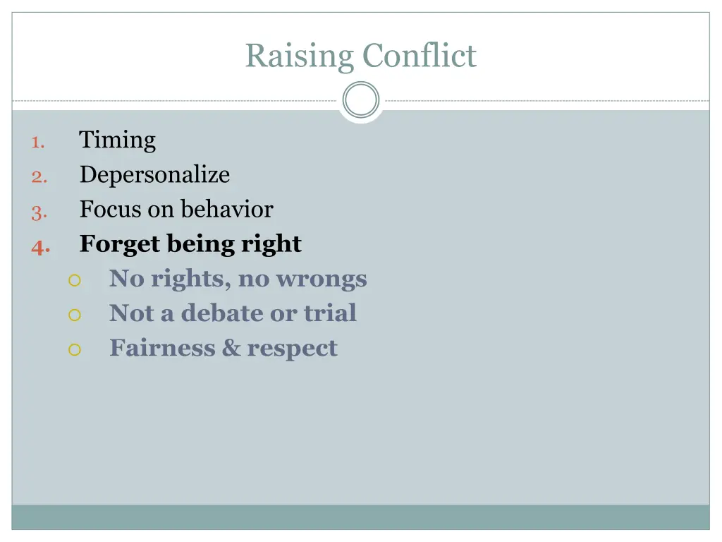 raising conflict 3