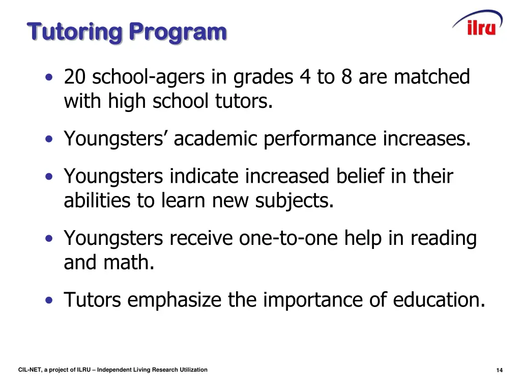 tutoring program tutoring program