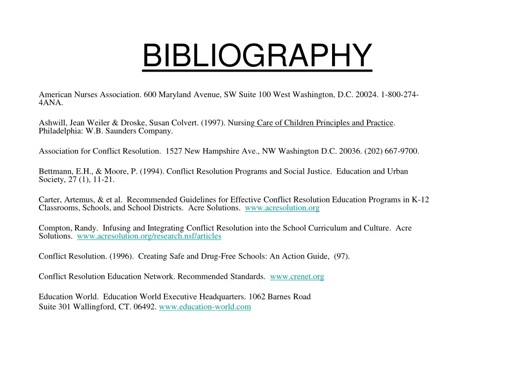 bibliography