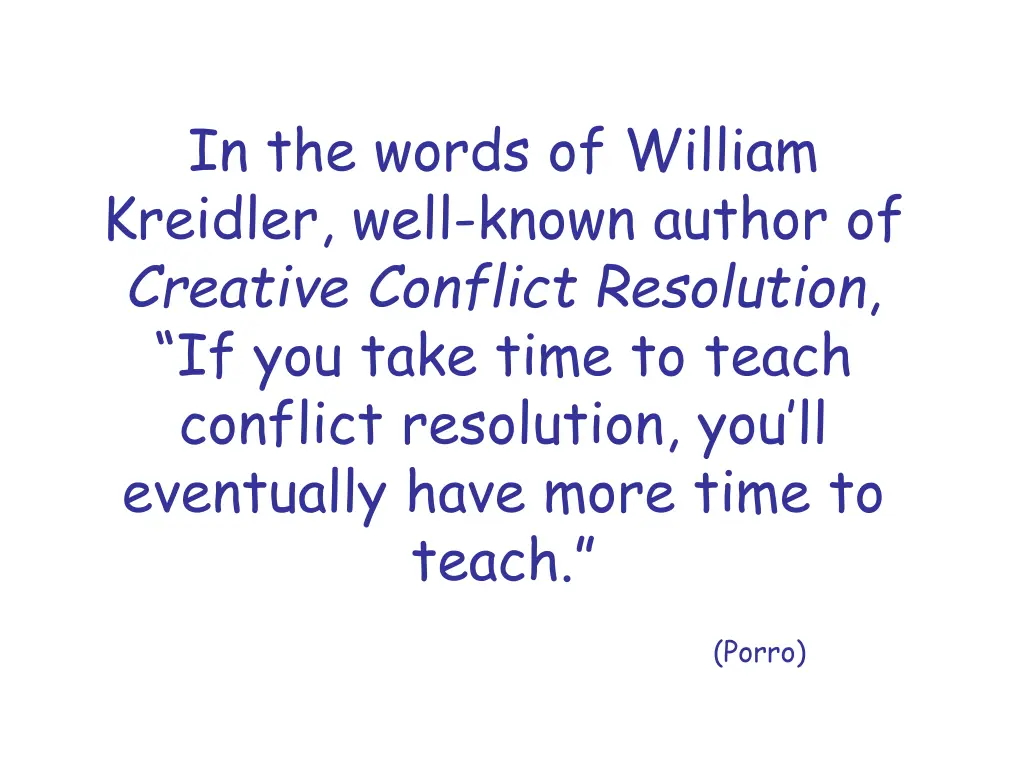 in the words of william kreidler well known