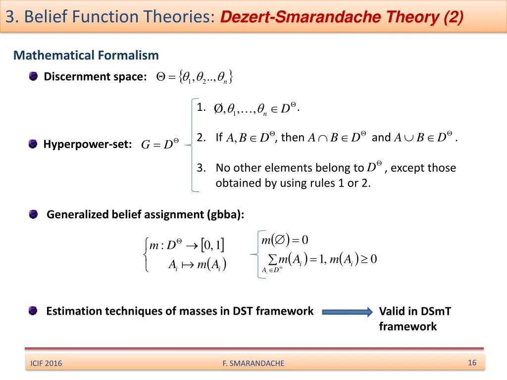 3 belief function theories dezert smarandache 1