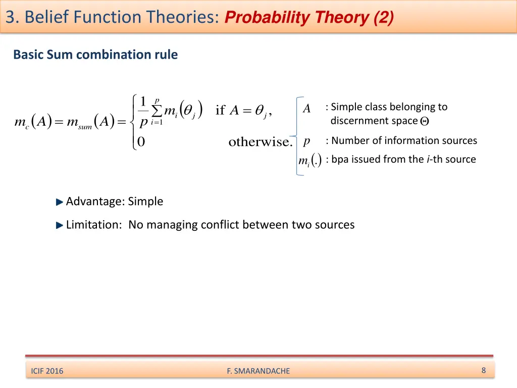 3 belief function theories probability theory 2