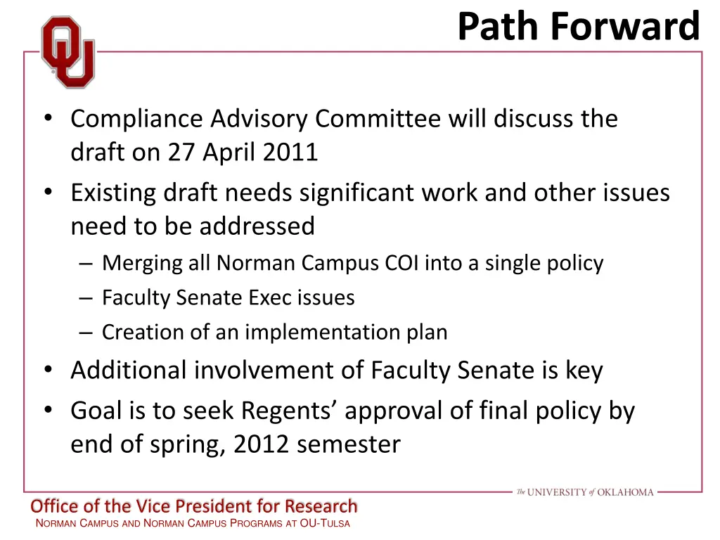 path forward
