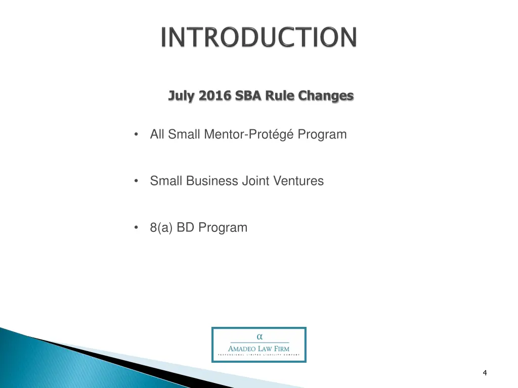 july 2016 sba rule changes