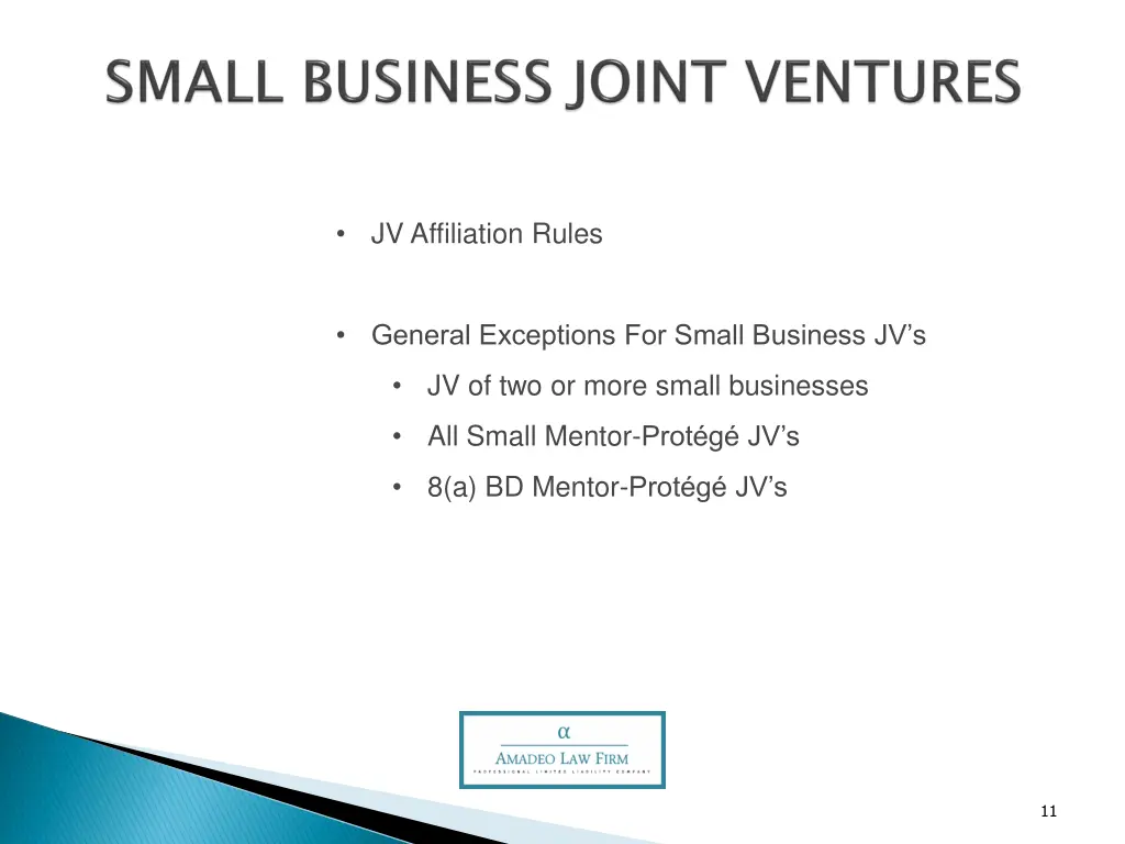 jv affiliation rules
