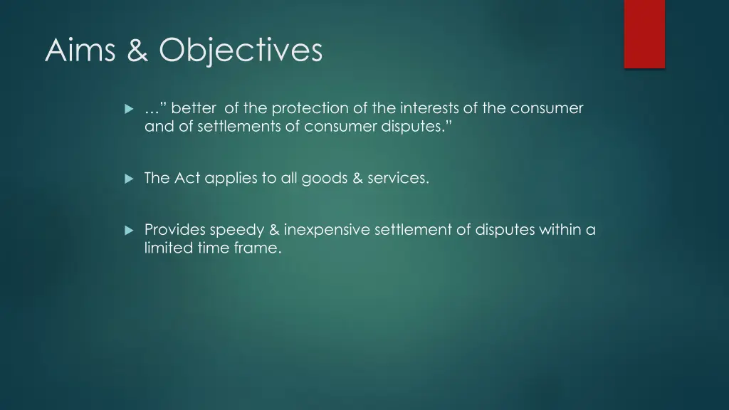 aims objectives
