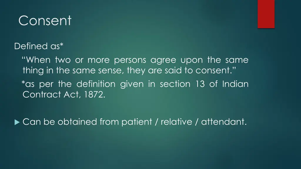 consent
