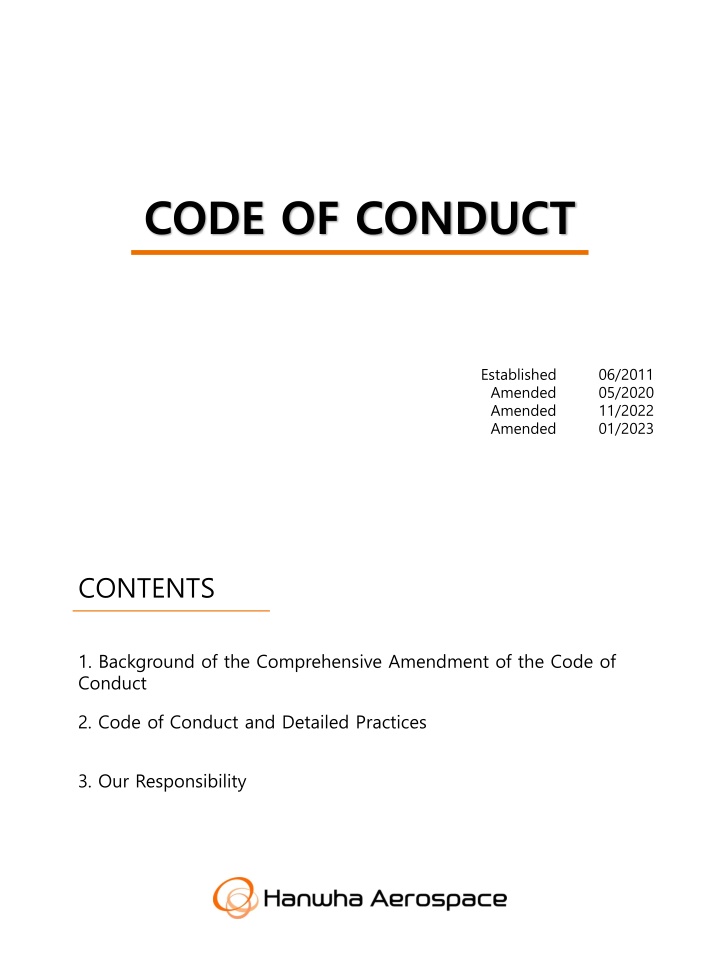 code of conduct